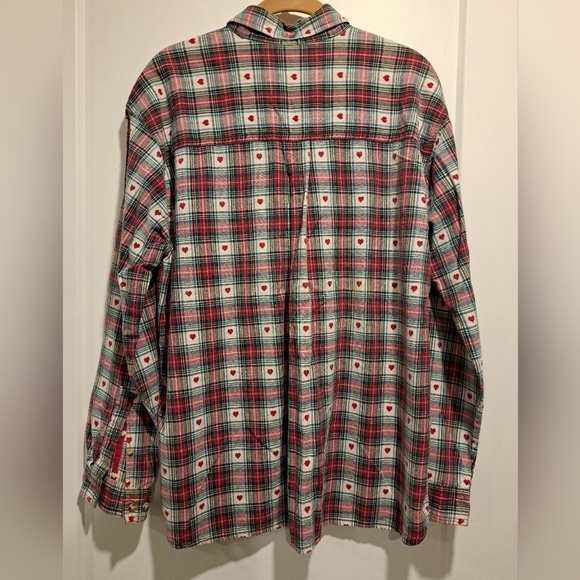 Northern Reflections  Heart Plaid shirt - Picture 4 of 4